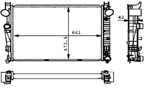 Mercedes Radiator 2205000103 - Behr Premium 376710291